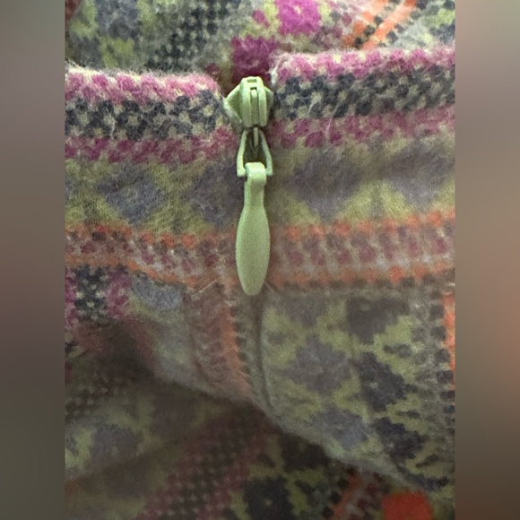 Rare Free People Vintage Deadstock Striped A-line Skirt NWT NOS Sz 12 Chartreuse - Picture 9 of 16